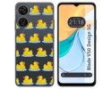 Funda Silicona Transparente para Zte Blade V50 Design 5G diseño Pato Dibujos
