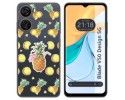 Funda Silicona Transparente para Zte Blade V50 Design 5G diseño Piña Dibujos