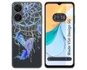 Funda Silicona Transparente para Zte Blade V50 Design 5G diseño Plumas Dibujos