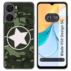 Funda Silicona para Zte Blade V50 Design 5G diseño Camuflaje 01 Dibujos