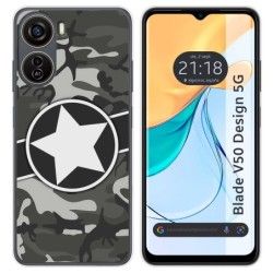 Funda Silicona para Zte Blade V50 Design 5G diseño Camuflaje 02 Dibujos