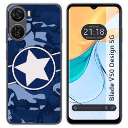 Funda Silicona para Zte Blade V50 Design 5G diseño Camuflaje 03 Dibujos