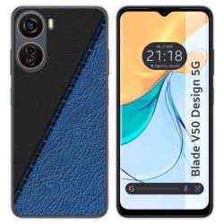 Funda Silicona para Zte Blade V50 Design 5G diseño Cuero 02 Dibujos