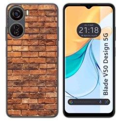 Funda Silicona para Zte Blade V50 Design 5G diseño Ladrillo 04 Dibujos