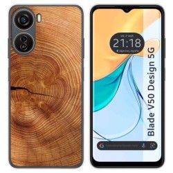 Funda Silicona para Zte Blade V50 Design 5G diseño Madera 04 Dibujos