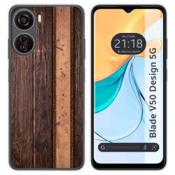 Funda Silicona para Zte Blade V50 Design 5G diseño Madera 05 Dibujos