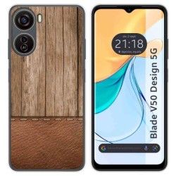 Funda Silicona para Zte Blade V50 Design 5G diseño Madera 09 Dibujos