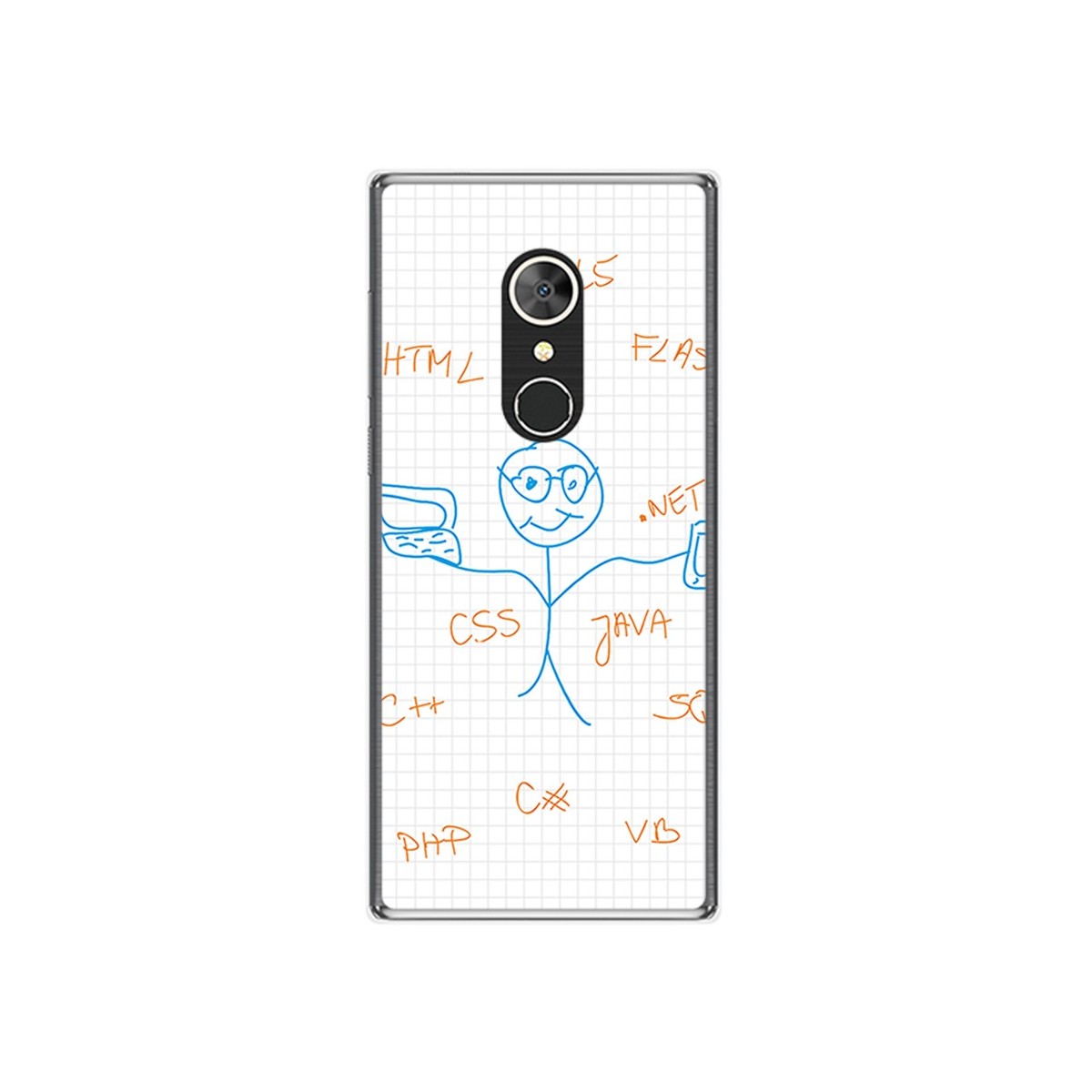 Funda Gel Tpu para Alcatel 5 Diseño Informatico Dibujos