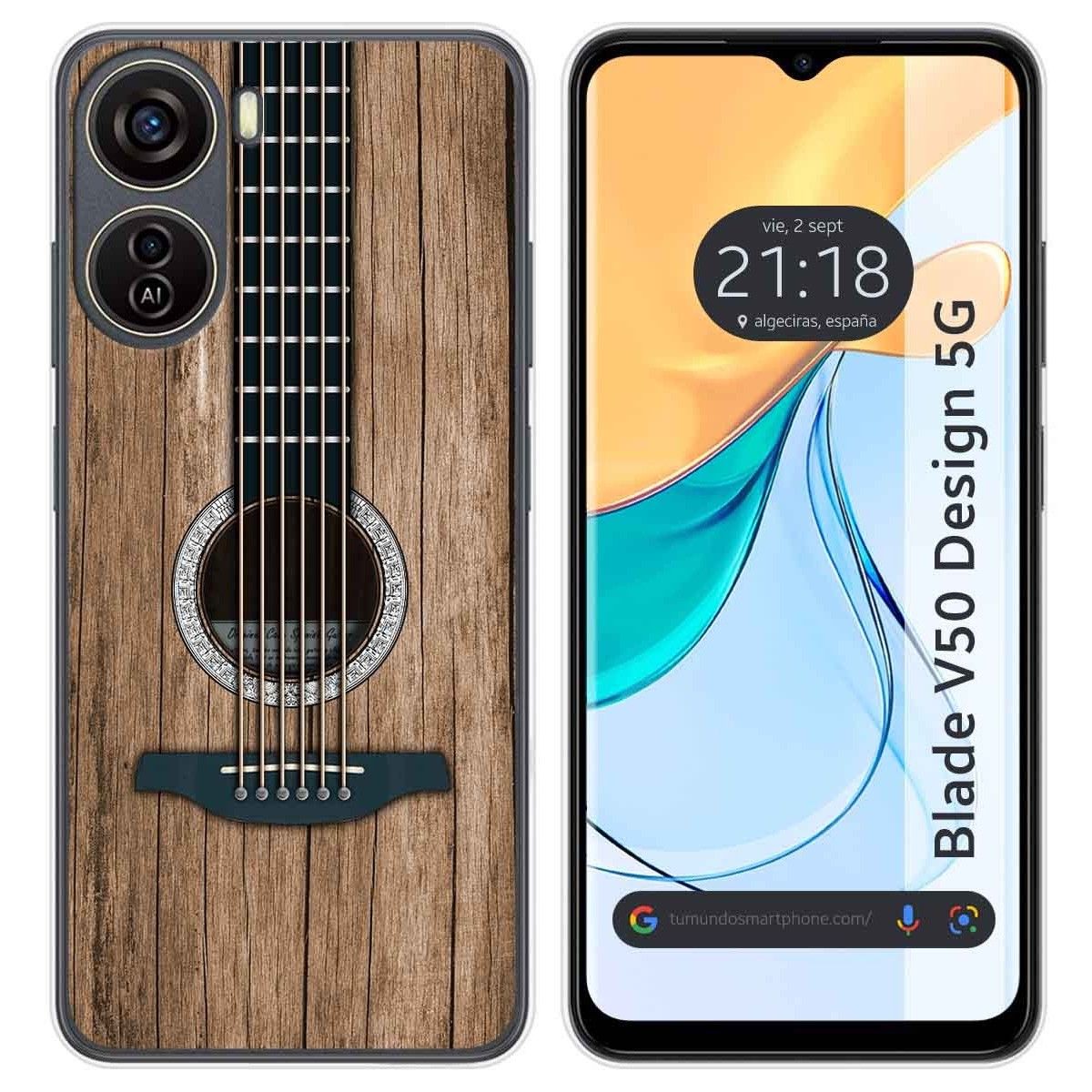 Funda Silicona para Zte Blade V50 Design 5G diseño Madera 11 Dibujos