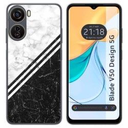 Funda Silicona para Zte Blade V50 Design 5G diseño Mármol 01 Dibujos