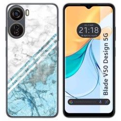 Funda Silicona para Zte Blade V50 Design 5G diseño Mármol 02 Dibujos