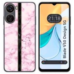 Funda Silicona para Zte Blade V50 Design 5G diseño Mármol 04 Dibujos