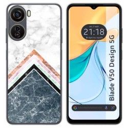 Funda Silicona para Zte Blade V50 Design 5G diseño Mármol 05 Dibujos