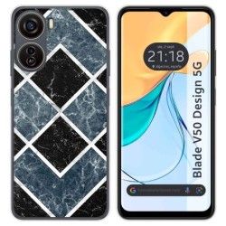 Funda Silicona para Zte Blade V50 Design 5G diseño Mármol 06 Dibujos