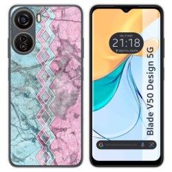 Funda Silicona para Zte Blade V50 Design 5G diseño Mármol 08 Dibujos