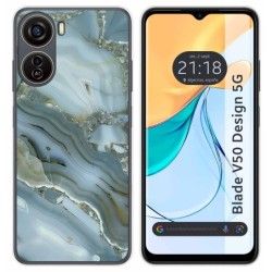 Funda Silicona para Zte Blade V50 Design 5G diseño Mármol 09 Dibujos