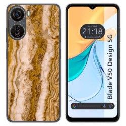 Funda Silicona para Zte Blade V50 Design 5G diseño Mármol 10 Dibujos
