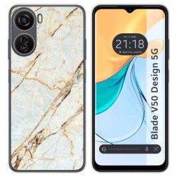 Funda Silicona para Zte Blade V50 Design 5G diseño Mármol 13 Dibujos