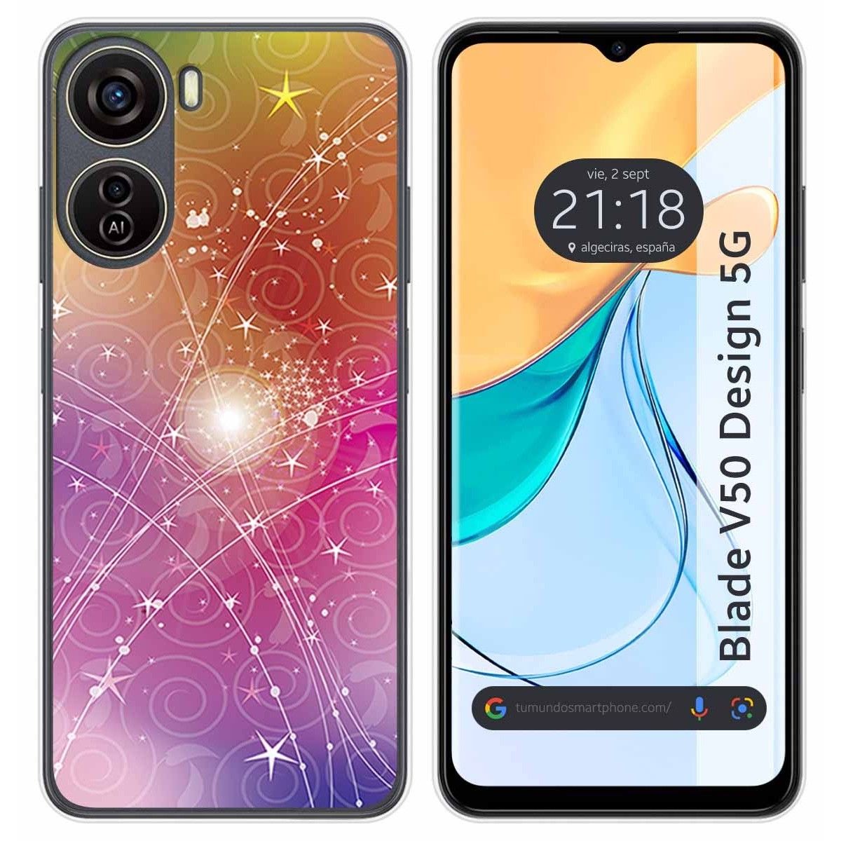 Funda Silicona para Zte Blade V50 Design 5G diseño Abstracto Dibujos