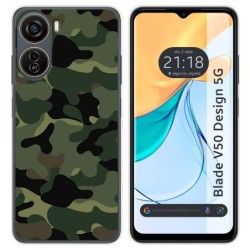 Funda Silicona para Zte Blade V50 Design 5G diseño Camuflaje Dibujos