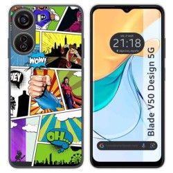 Funda Silicona para Zte Blade V50 Design 5G diseño Comic Dibujos