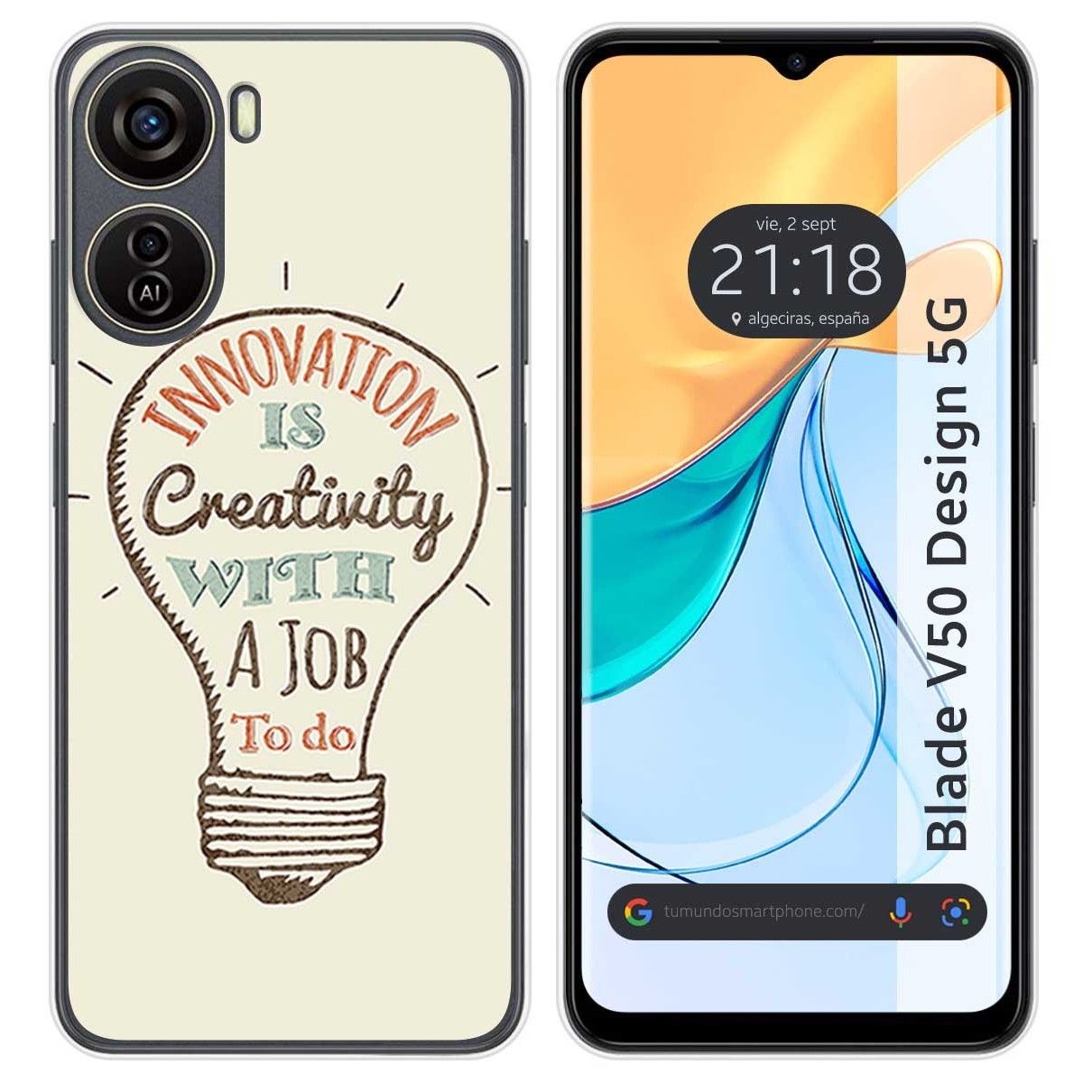 Funda Silicona para Zte Blade V50 Design 5G diseño Creativity Dibujos