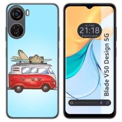 Funda Silicona para Zte Blade V50 Design 5G diseño Furgoneta Dibujos