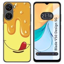 Funda Silicona para Zte Blade V50 Design 5G diseño Helado Vainilla Dibujos