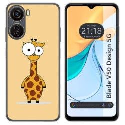 Funda Silicona para Zte Blade V50 Design 5G diseño Jirafa Dibujos