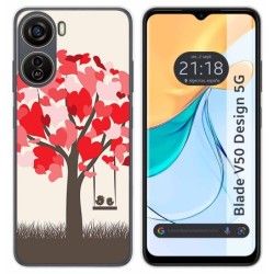 Funda Silicona para Zte Blade V50 Design 5G diseño Pajaritos Dibujos