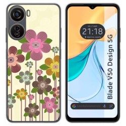 Funda Silicona para Zte Blade V50 Design 5G diseño Primavera En Flor Dibujos