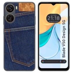 Funda Silicona para Zte Blade V50 Design 5G diseño Vaquero Dibujos