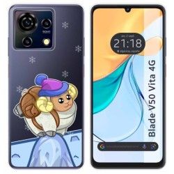 Funda Silicona Transparente para Zte Blade V50 Vita 4G diseño Cabra Dibujos