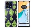 Funda Silicona Transparente para Zte Blade V50 Vita 4G diseño Cactus Dibujos