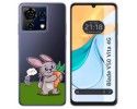 Funda Silicona Transparente para Zte Blade V50 Vita 4G diseño Conejo Dibujos