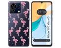Funda Silicona Transparente para Zte Blade V50 Vita 4G diseño Flamenco Dibujos