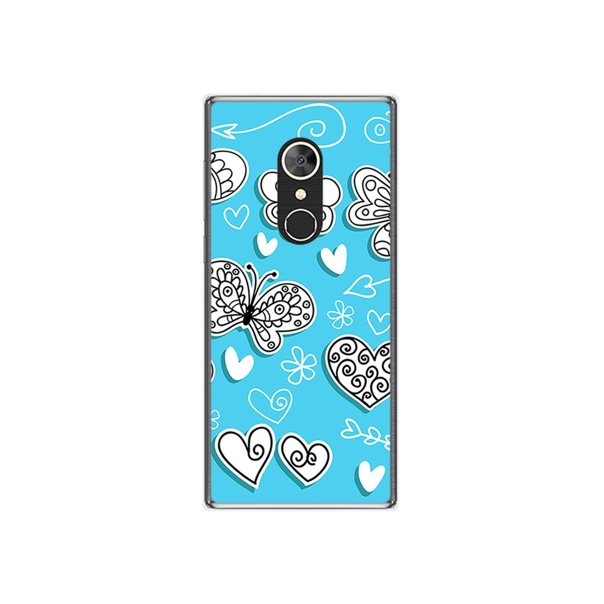 Funda Gel Tpu para Alcatel 5 Diseño Mariposas Dibujos