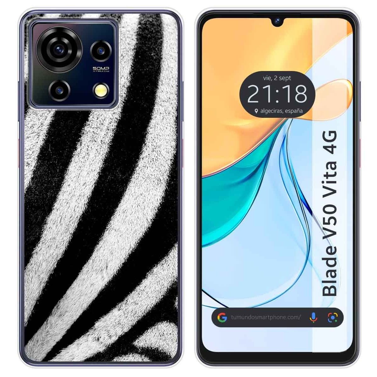 Funda Silicona para Zte Blade V50 Vita 4G diseño Animal 02 Dibujos