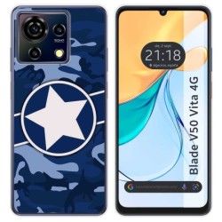 Funda Silicona para Zte Blade V50 Vita 4G diseño Camuflaje 03 Dibujos
