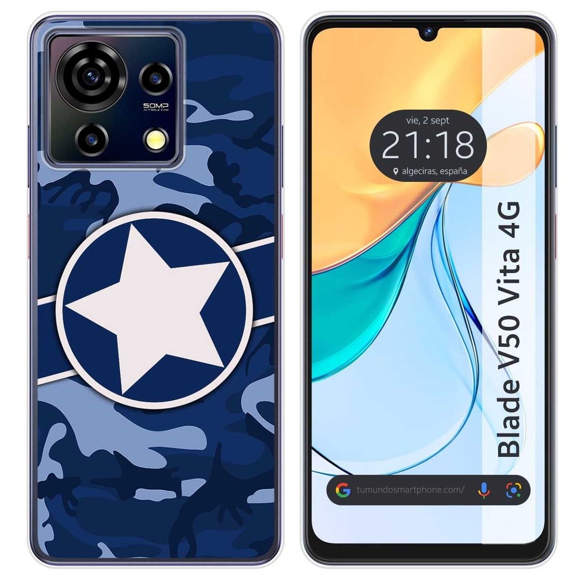 Funda Silicona para Zte Blade V50 Vita 4G diseño Camuflaje 03 Dibujos