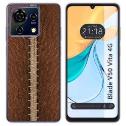 Funda Silicona para Zte Blade V50 Vita 4G diseño Cuero 01 Dibujos