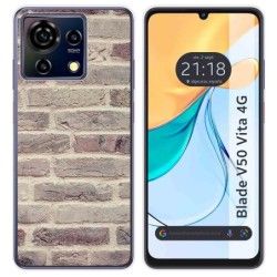 Funda Silicona para Zte Blade V50 Vita 4G diseño Ladrillo 01 Dibujos