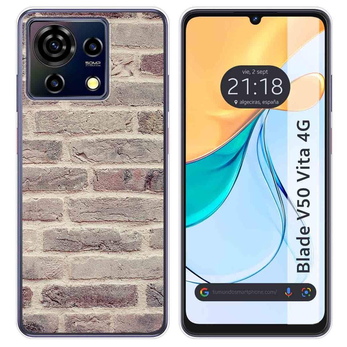 Funda Silicona para Zte Blade V50 Vita 4G diseño Ladrillo 01 Dibujos