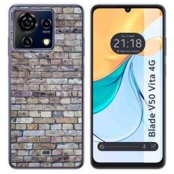 Funda Silicona para Zte Blade V50 Vita 4G diseño Ladrillo 02 Dibujos