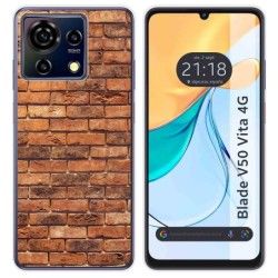 Funda Silicona para Zte Blade V50 Vita 4G diseño Ladrillo 04 Dibujos