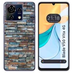 Funda Silicona para Zte Blade V50 Vita 4G diseño Ladrillo 05 Dibujos