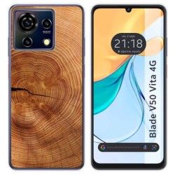 Funda Silicona para Zte Blade V50 Vita 4G diseño Madera 04 Dibujos