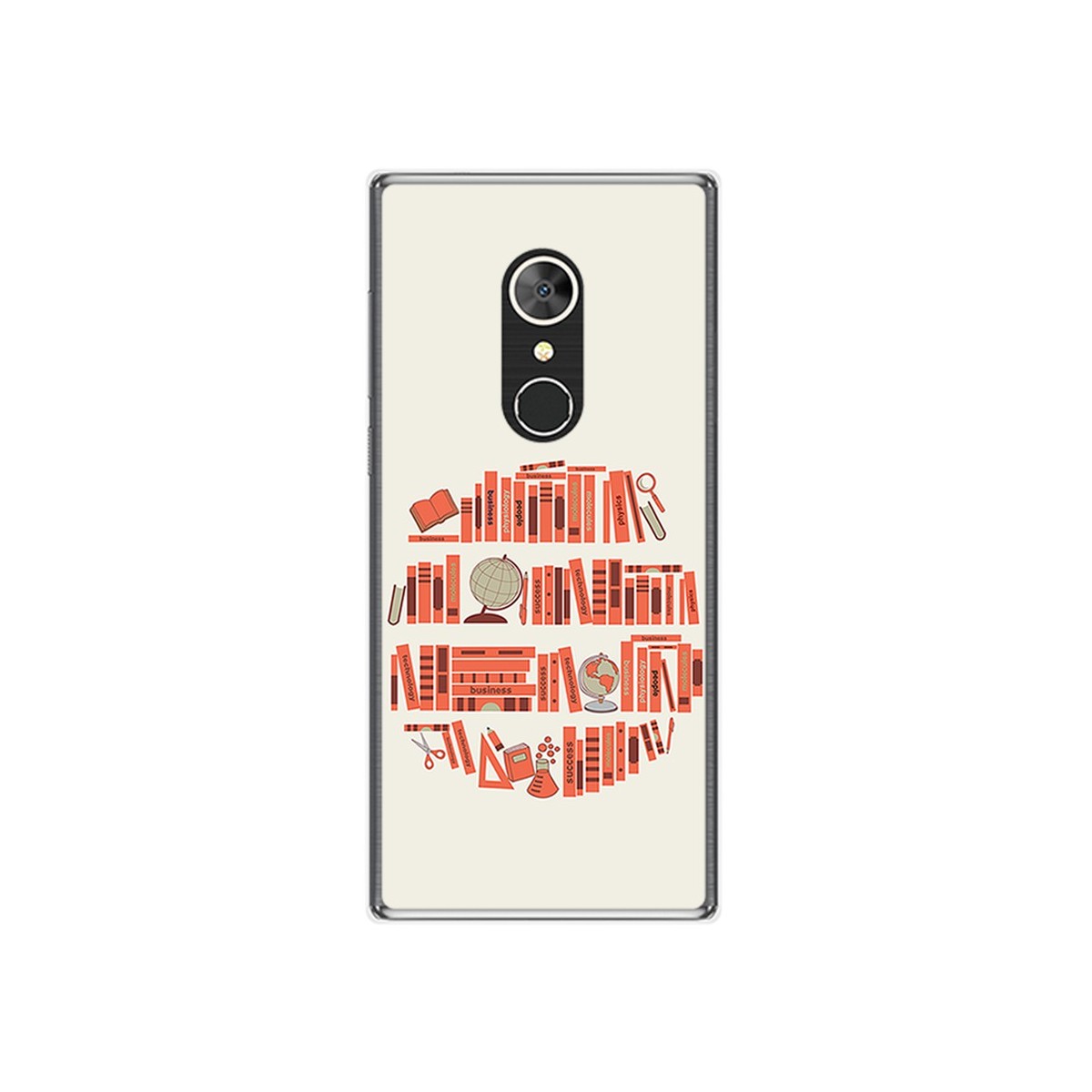 Funda Gel Tpu para Alcatel 5 Diseño Mundo Libro Dibujos