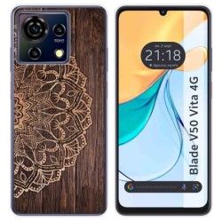 Funda Silicona para Zte Blade V50 Vita 4G diseño Madera 06 Dibujos