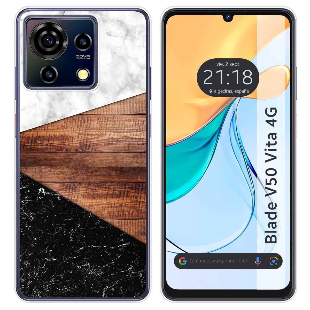 Funda Silicona para Zte Blade V50 Vita 4G diseño Mármol 11 Dibujos